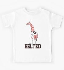 Belted Belt Giraffe Kids Tee