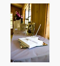 Guest book Photographic Print