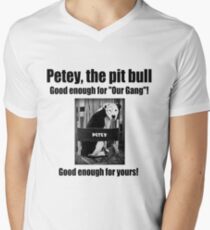 Petey the Pit Bull Men's V-Neck T-Shirt