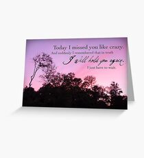I Will Hold You Again Greeting Card