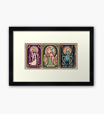 Video Game Nouveau Framed Print
