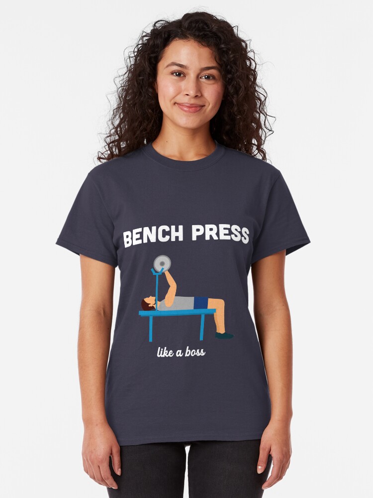 Bench Press T Shirt By Vladocar Redbubble