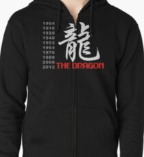 Chinese Zodiac Dragon Zipped Hoodie
