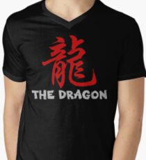 Chinese Zodiac Dragon Men's V-Neck T-Shirt