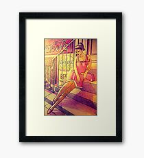 50s pinup Framed Print