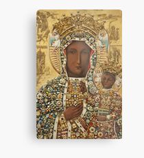 Our Lady of Czestochowa Bejeweled Picture Metal Print