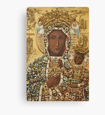 Our Lady of Czestochowa Bejeweled Picture Canvas Print
