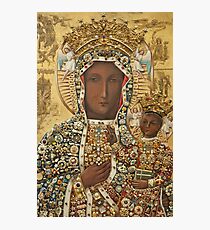 Our Lady of Czestochowa Bejeweled Picture Photographic Print