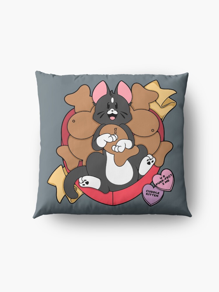 Alternate view of Valentines Box of Chocolates — Tuxedo Cat Floor Pillow