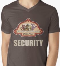 Five Nights at Freddy's - FNAF - Freddy Fazbear's Security Logo Men's V-Neck T-Shirt