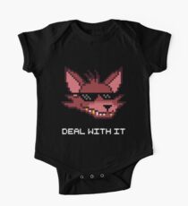 Five Nights at Freddy's - FNAF - Foxy - Deal With It (White Font) One Piece - Short Sleeve