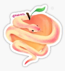 peach snake Sticker
