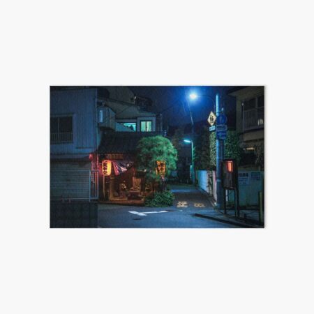 Tokyo Neighborhood Art Board Print