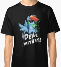 My Little Pony - MLP - Rainbow Dash - Deal With It Classic T-Shirt