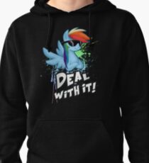 My Little Pony - MLP - Rainbow Dash - Deal With It Pullover Hoodie