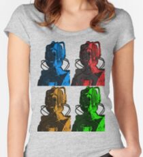 Old Skool Cybermen Women's Fitted Scoop T-Shirt