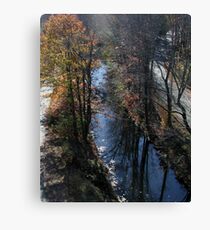 Blackstone Canal in Autumn Canvas Print