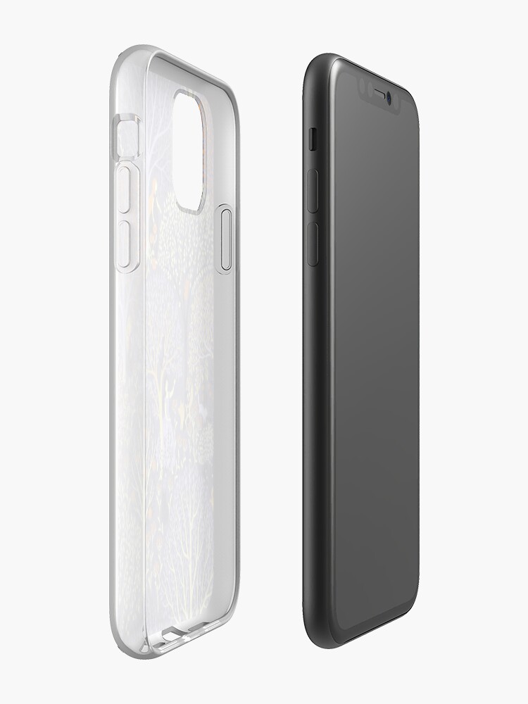 Alternate view of Magical Forest in blue iPhone Case & Cover