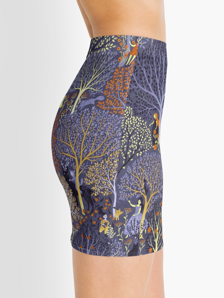 Alternate view of Magical Forest in blue Mini Skirt