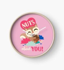Nuts about You! Clock