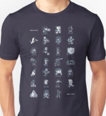 A - Z of 8-bit video games Unisex T-Shirt