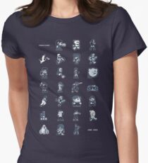 A - Z of 8-bit video games Women's Fitted T-Shirt