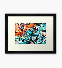 Abstract Colorful Graffiti with an Eye Framed Print