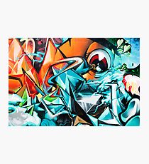 Abstract Colorful Graffiti with an Eye Photographic Print