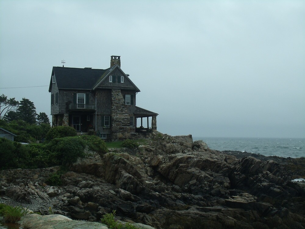 "house from dark shadows kennebunt maine" by mimimay Redbubble