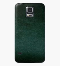 Dark green leather texture abstract Case/Skin for Samsung Galaxy