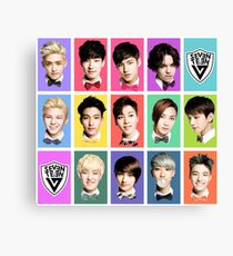 SEVENTEEN Faces Canvas Print
