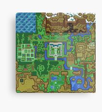 The Legend of Zelda: A Link to the Past Map Metal Print