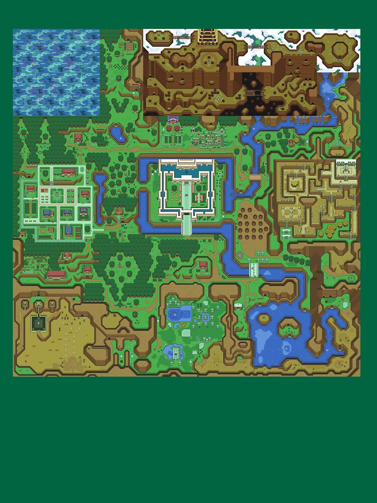 The legend of zelda a link to the past карта