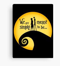 Jack and Sally Canvas Print