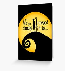 Jack und Sally Grußkarte