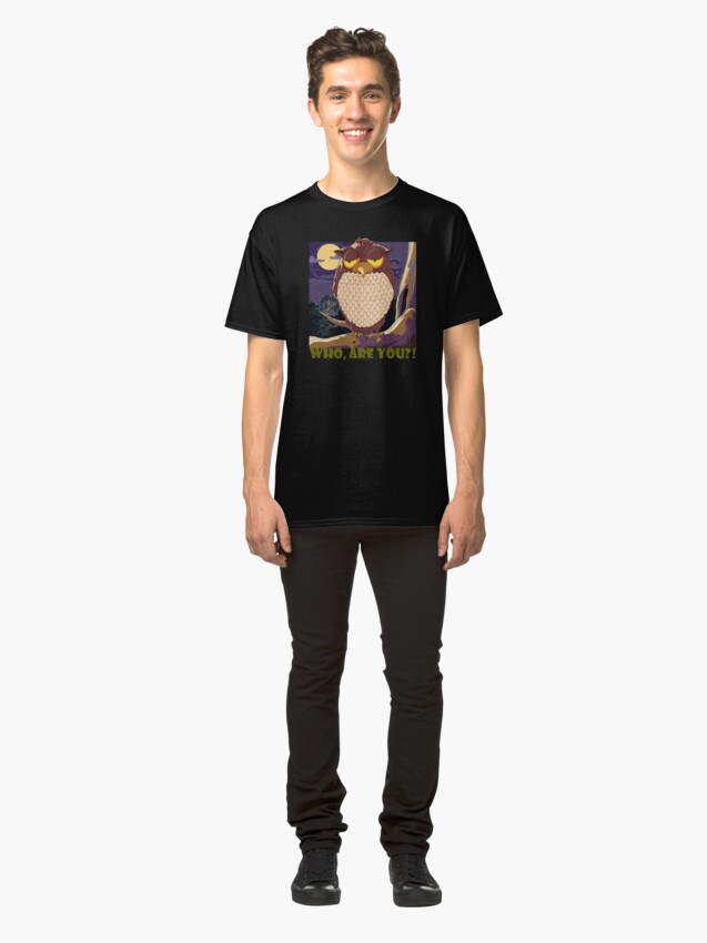 Alternate view of Who Are You, Owl Classic T-Shirt