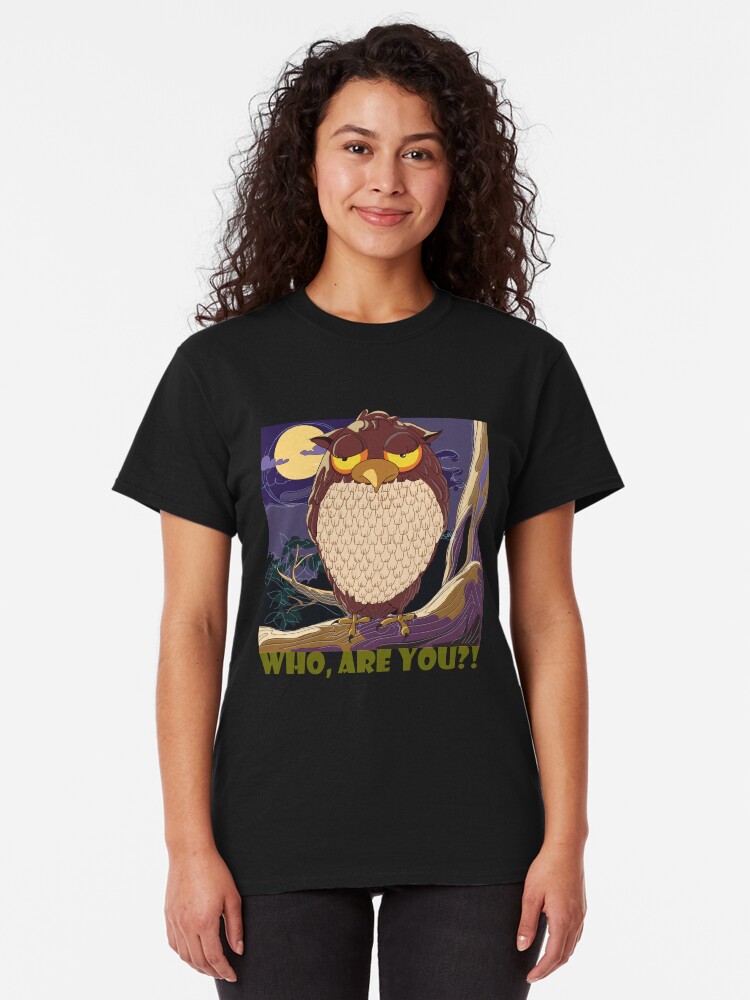 Alternate view of Who Are You, Owl Classic T-Shirt