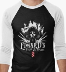 Edward's Salon and Topiary - Edward Scissorhands Men's Baseball ¾ T-Shirt