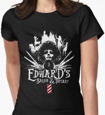 Edward's Salon and Topiary - Edward Scissorhands Women's Fitted T-Shirt