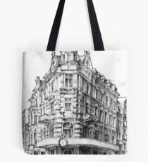 Old Torun street and crowf Tote Bag