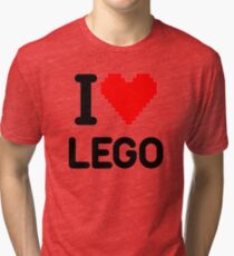 I Love LEGO Tri-blend T-Shirt
