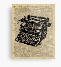Lámina metálica Vintage Typewritter Dictionary Art