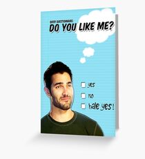 Derek Hale St Valentine's Day Card Greeting Card