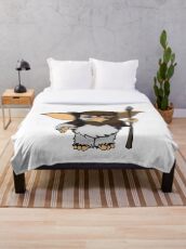 Gizmo Yoda Gremlins Throw Blanket