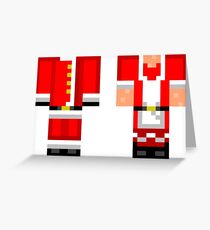 Minecraft Skin Christmas Duvet Cover Bedding Greeting Card