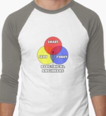 Venn Diagram - Electrical Engineers Baseball ¾ Sleeve T-Shirt