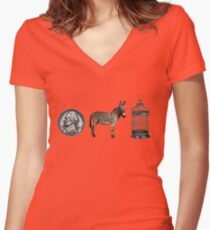 Guess Who... Women's Fitted V-Neck T-Shirt