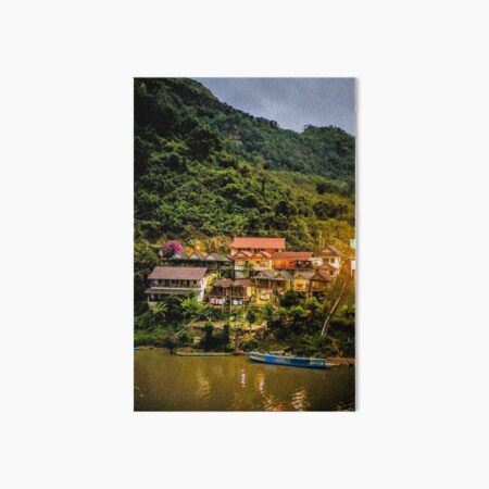Southeast Asia River Evening Art Board Print