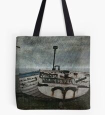 Boat and a bird Tote Bag