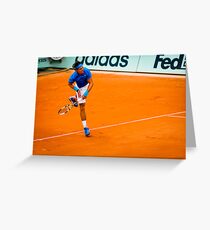 Rafael Nadal @ Roland Garros Greeting Card